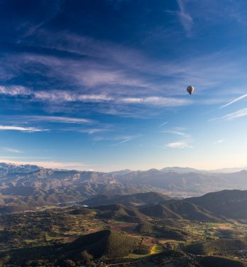 La Garrotxa in een ballon